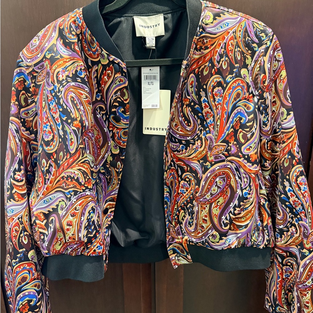Industry Women's Paisley Bomber Jacket